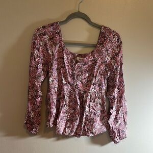 Floral Pink Women's Top